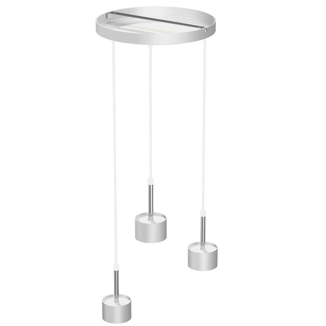 Lampa wisząca Arena Biały/Srebrny 3xGX53 - obrazek 3