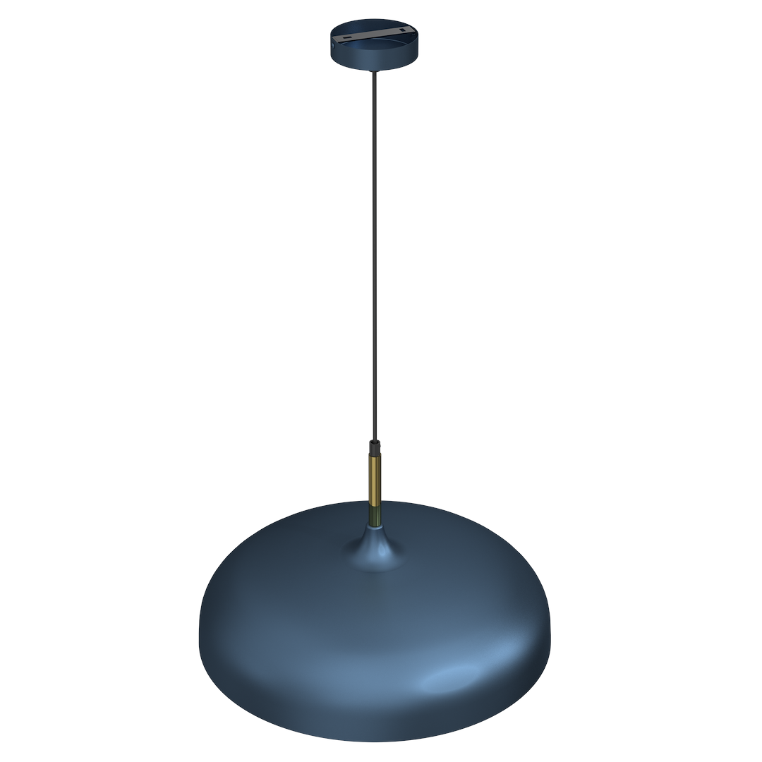 Lampa wisząca LINCOLN BLUE/GOLD 1xE27 45cm - obrazek 8