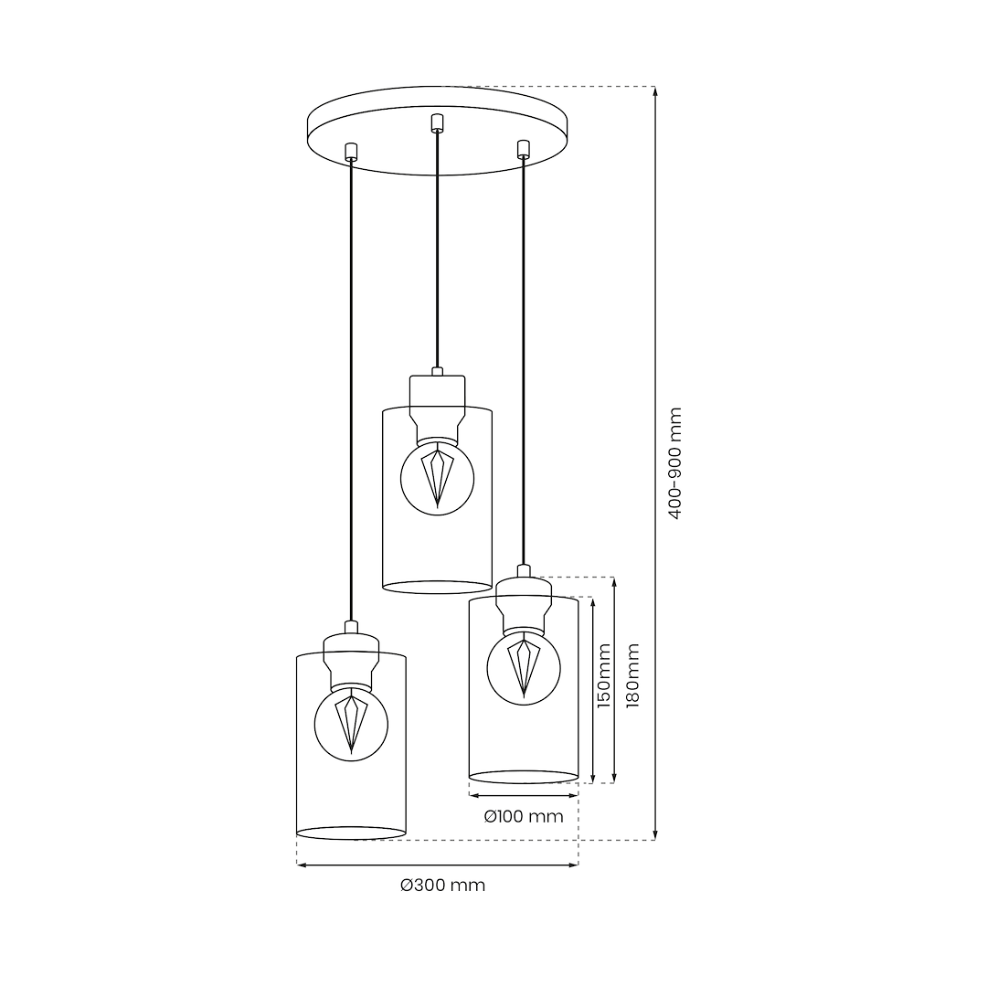 Lampa wisząca Madera 3xE27 - obrazek 8
