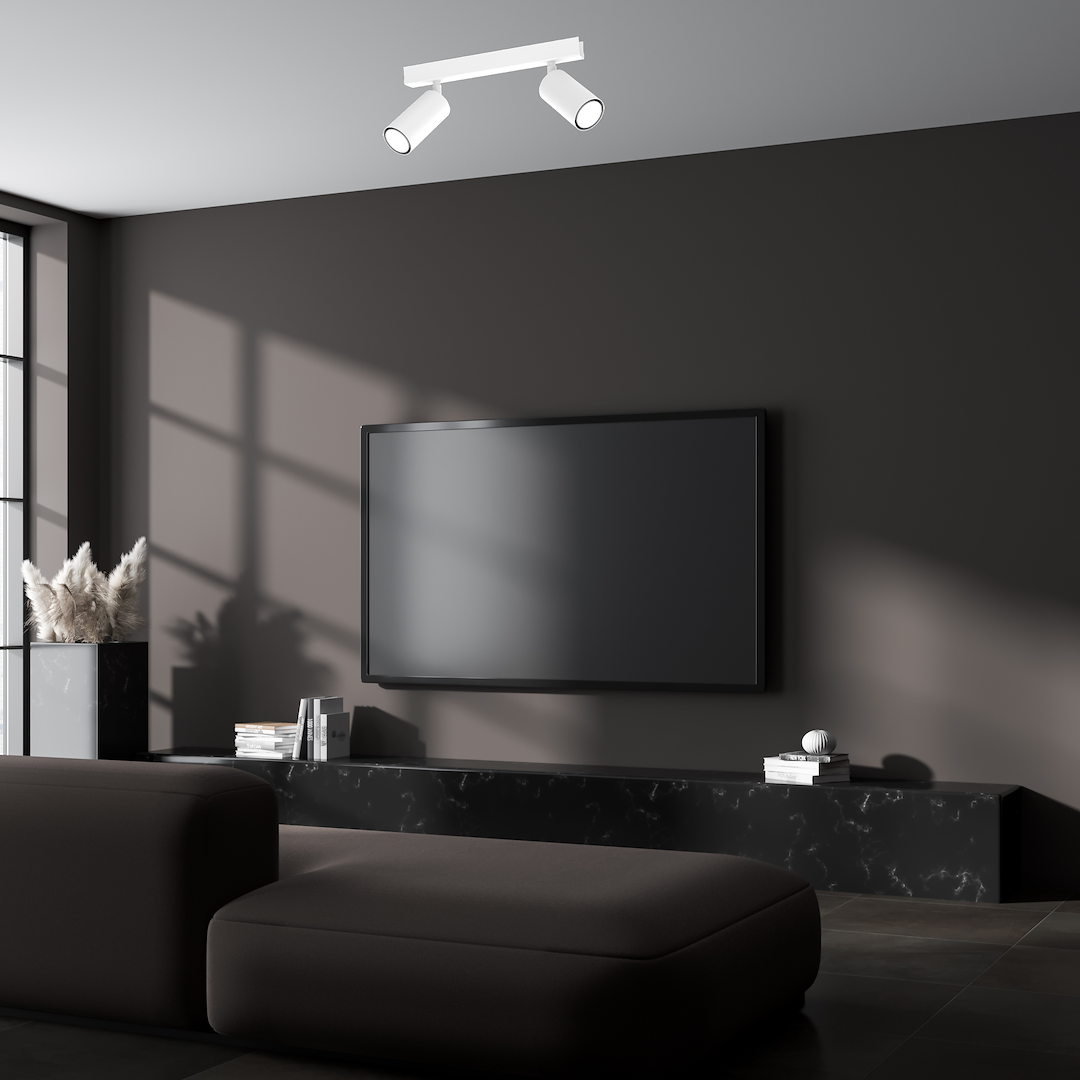 Lampa sufitowa Hudson 2xGU10 Biały - obrazek 3