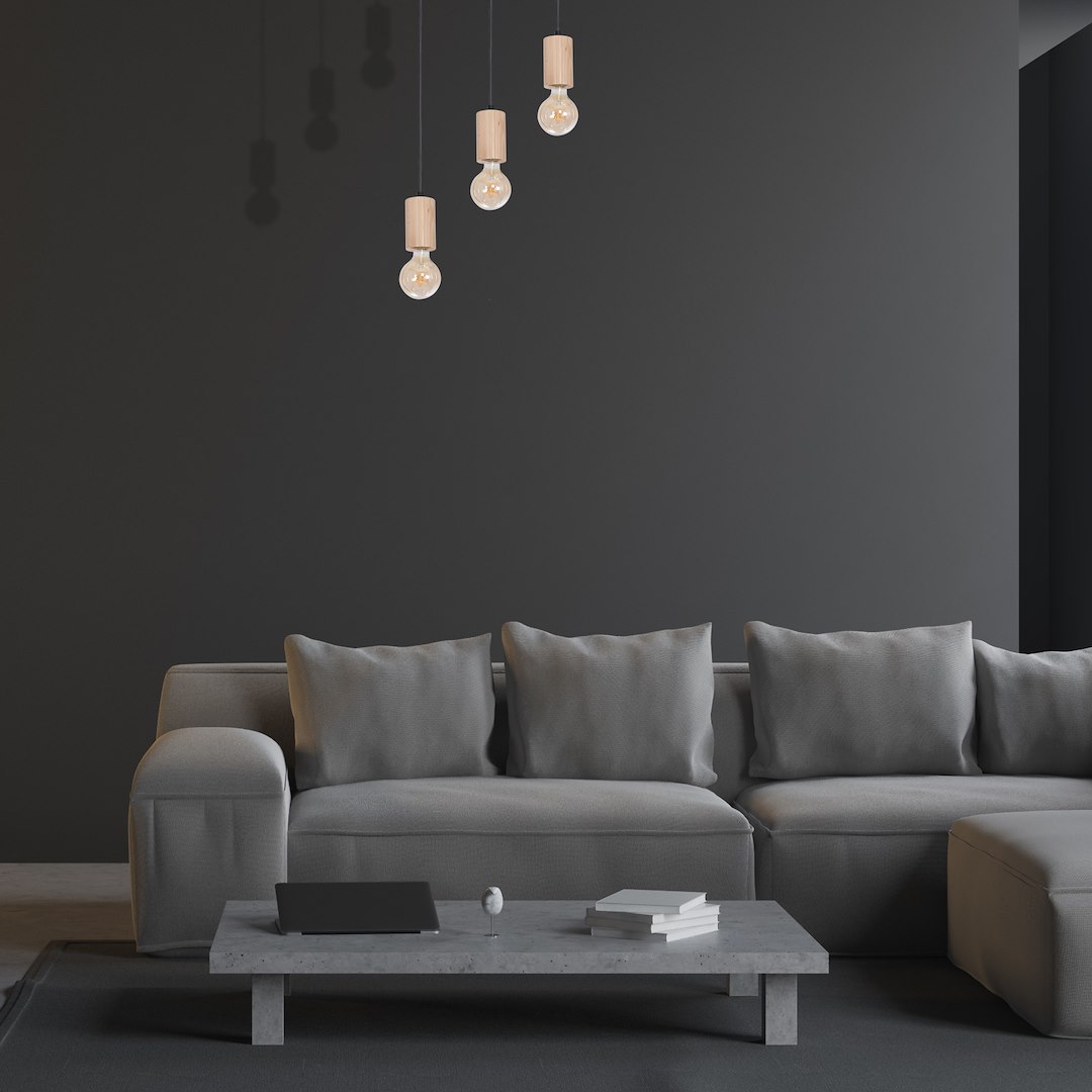 Lampa wisząca LINES 3xE27 - obrazek 3