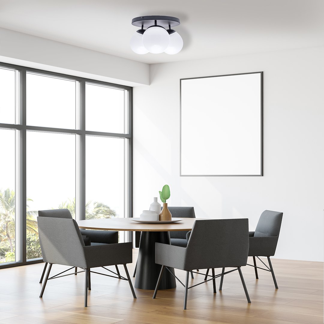 Lampa sufitowa SFERA BLACK 3xE14 - obrazek 4