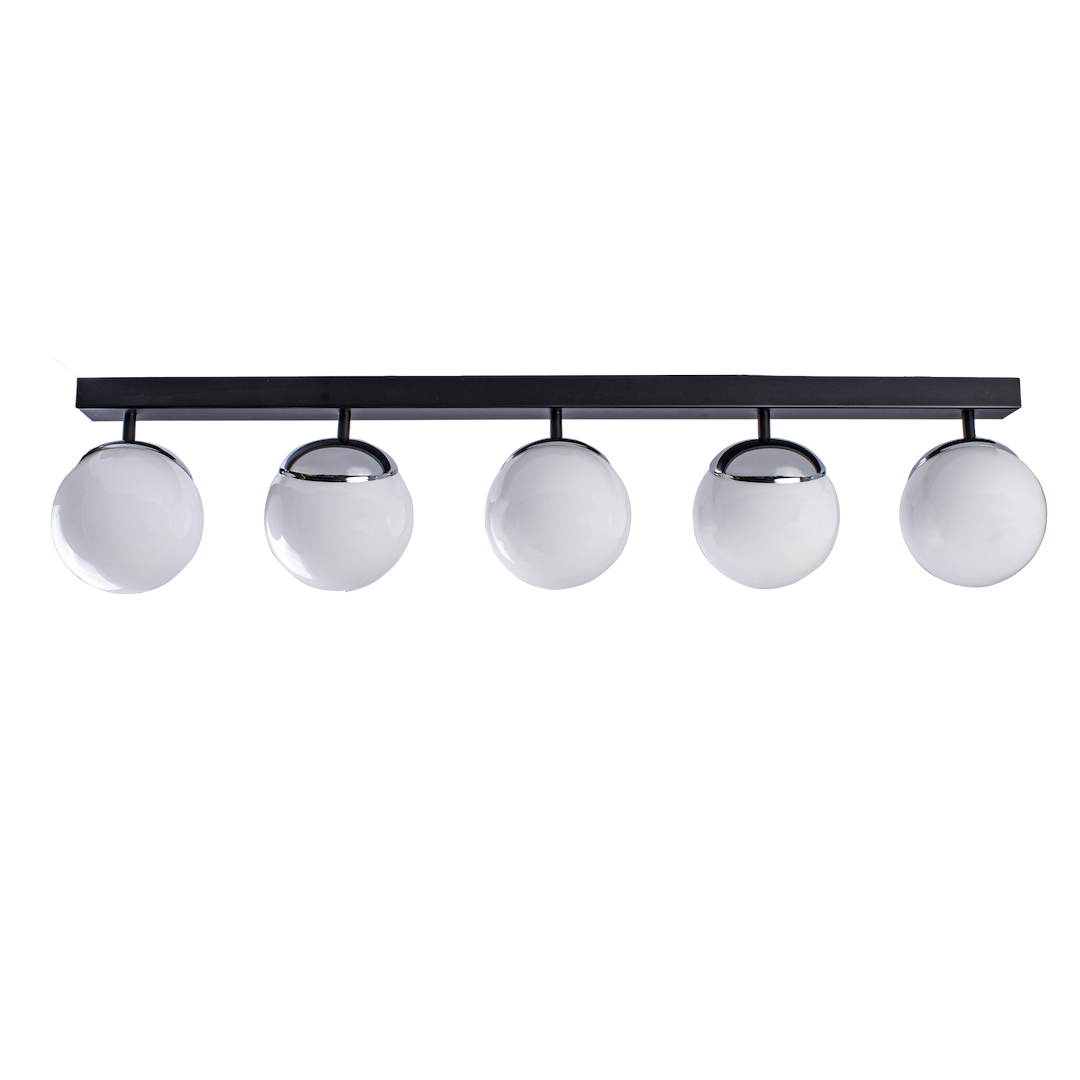 Lampa sufitowa SFERA BLACK/CHROME 5xE14 - obrazek 7