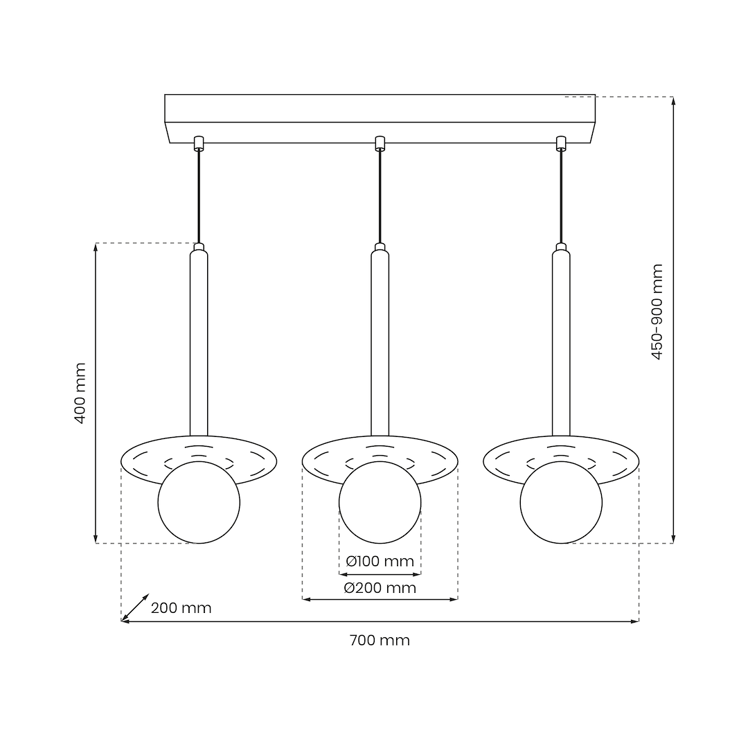 Lampa wisząca FUTURA 3xG9 - obrazek 5