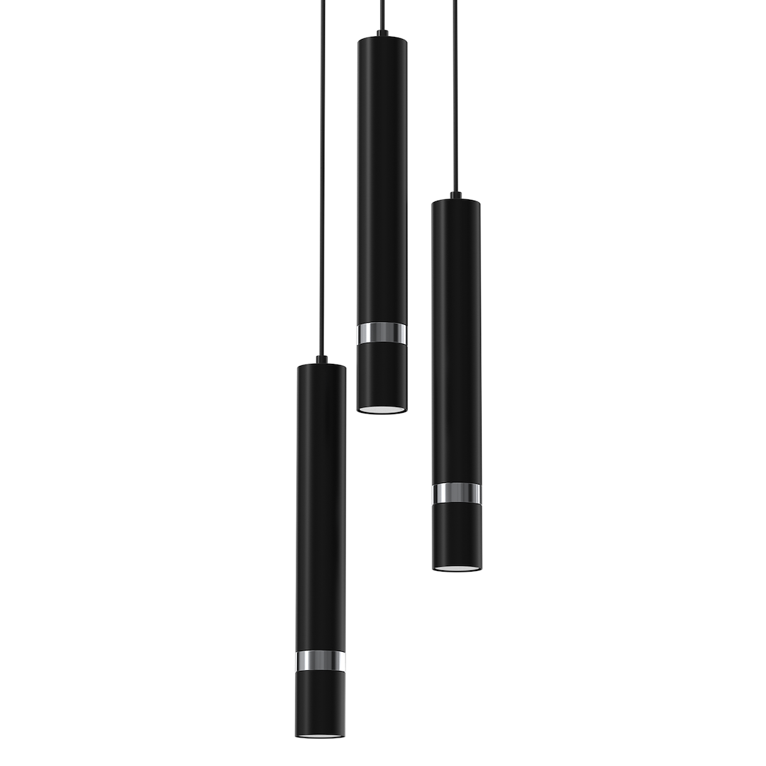Lampa wisząca JOKER BLACK/CHROME 3xGU10 - obrazek 2