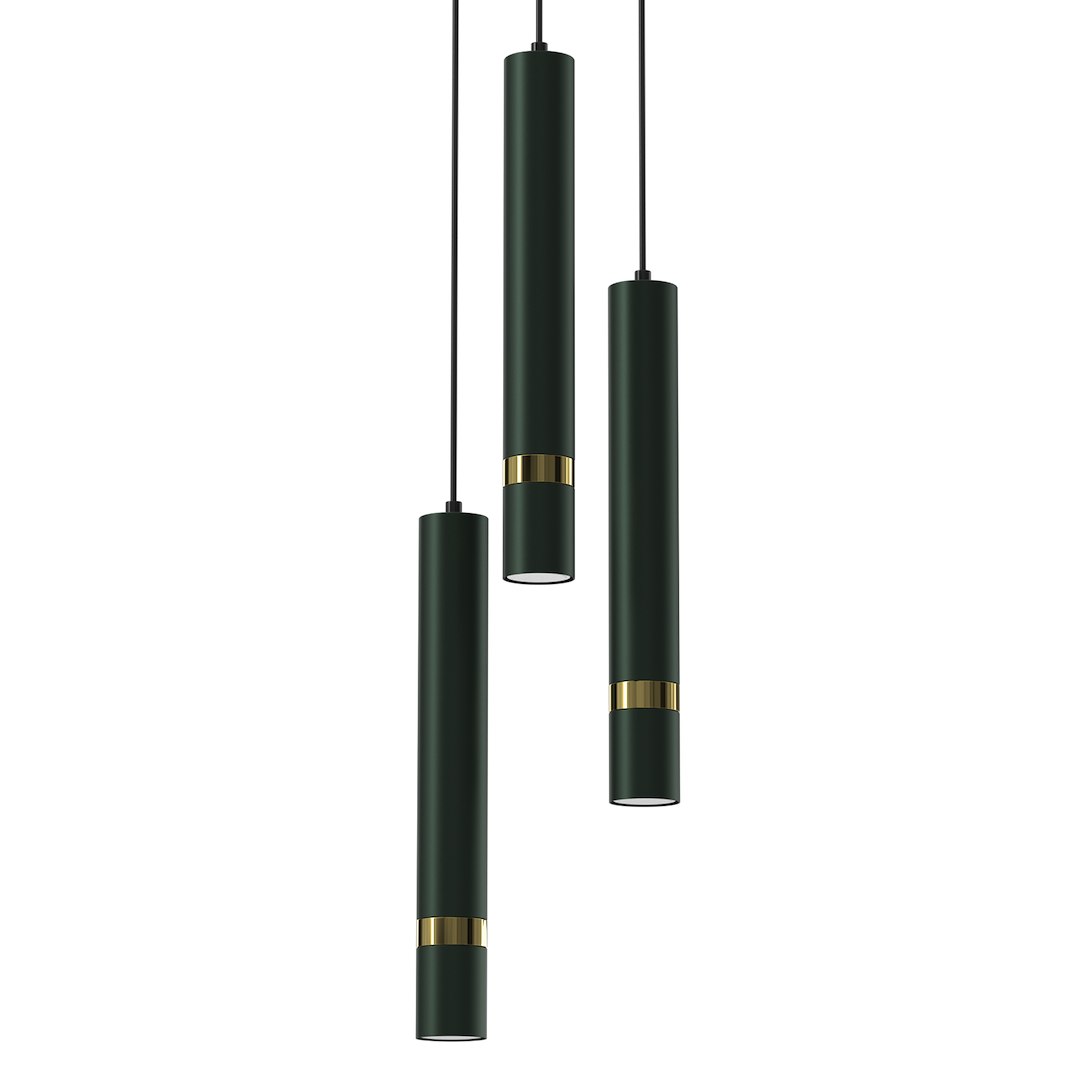 Lampa wisząca JOKER GREEN/GOLD 3xGU10 - obrazek 2