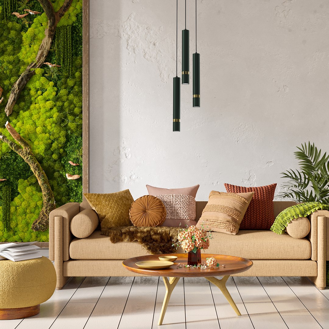 Lampa wisząca JOKER GREEN/GOLD 3xGU10 - obrazek 3