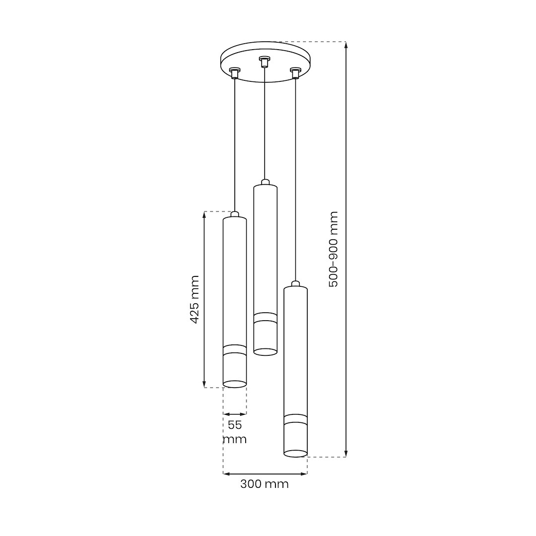 Lampa wisząca JOKER GREEN/GOLD 3xGU10 - obrazek 5