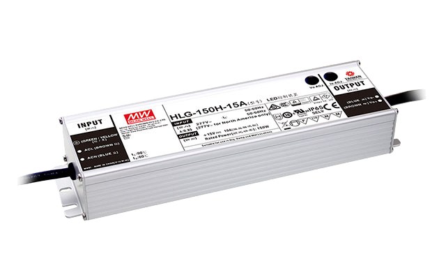 MEAN WELL HLG-150H-12-A Zasilacz impulsowy; LED; 150W; 12V; 12.5A; 90-305VAC; 127-431VDC; IP65