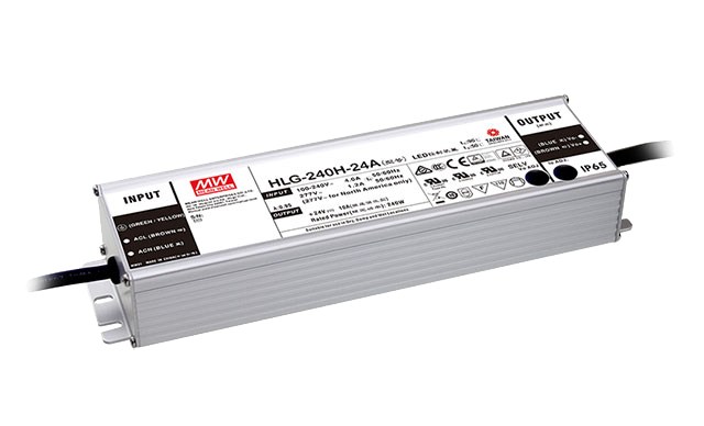 MEAN WELL HLG-240H-12-A Zasilacz impulsowy; LED; 192W; 12V; 16A; 90-305 VAC; 127-431 VDC; IP65