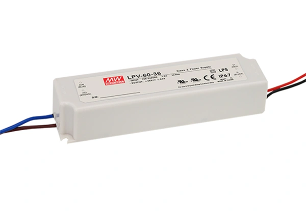 MEAN WELL LPV-60-24 Zasilacz impulsowy; LED; 60W; 24V; 2.5A; 90-264VAC; 127-370VDC; IP67